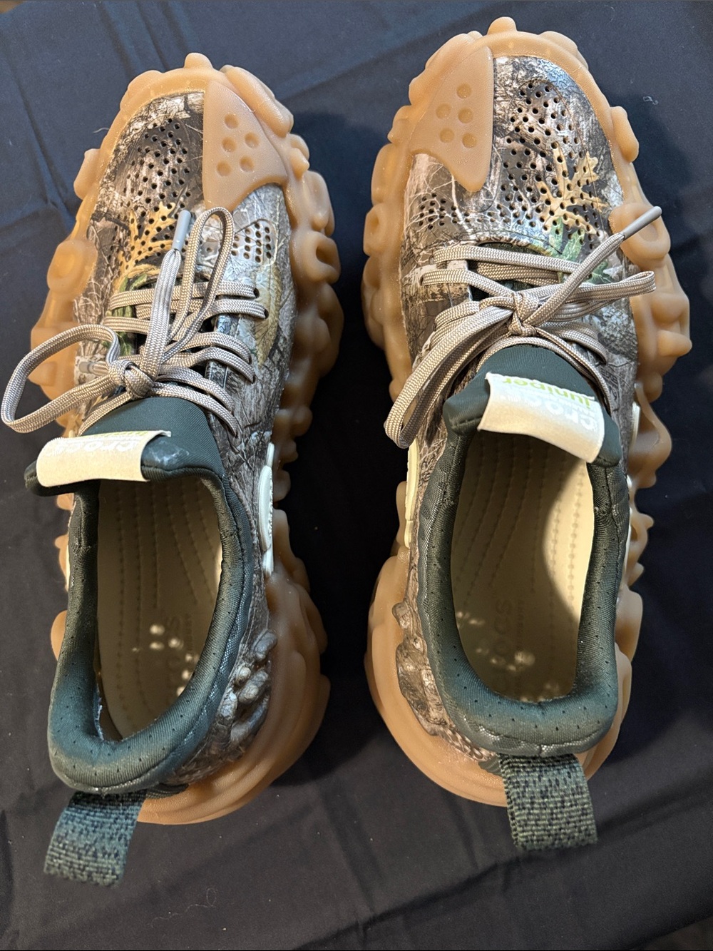 Women’s Chunky Trail Sneaker in Brown and Green